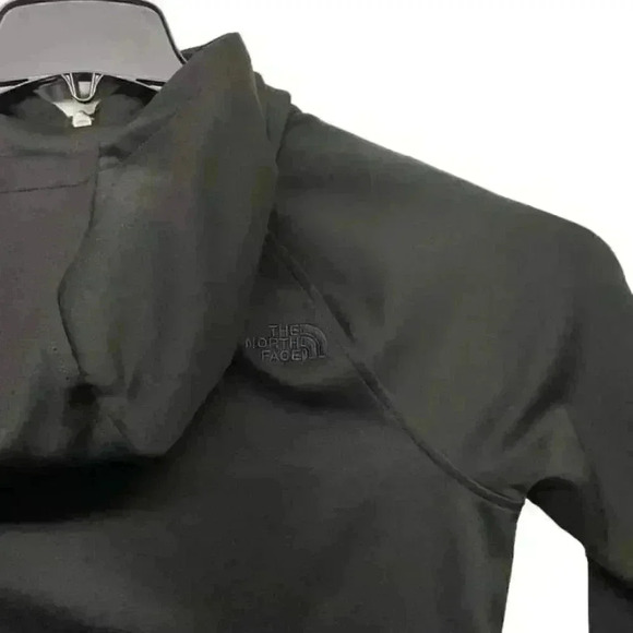 North Face Size M Full Zip Hoodie Stretch Embroidered Logo Zipped Pockets - Picture 3 of 6